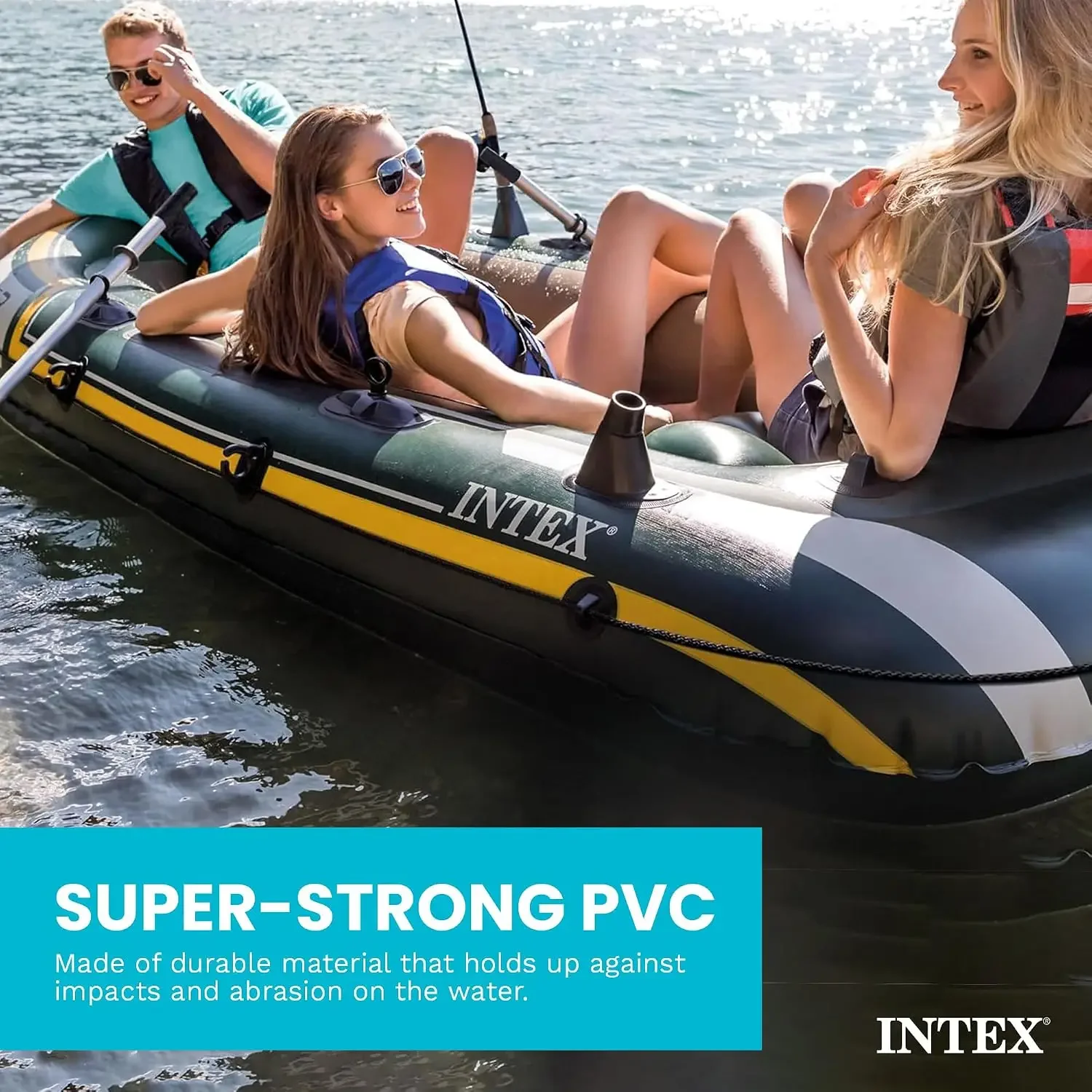 INTEX 66332EP Seahawk 2 aufbla – Fishing Rod Boat Bewertung und Preis