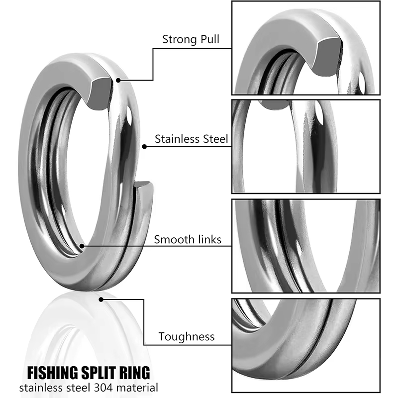 5 Größen Edelstahl-Angelringe, – Fishing Rod Case Bewertung und Preis