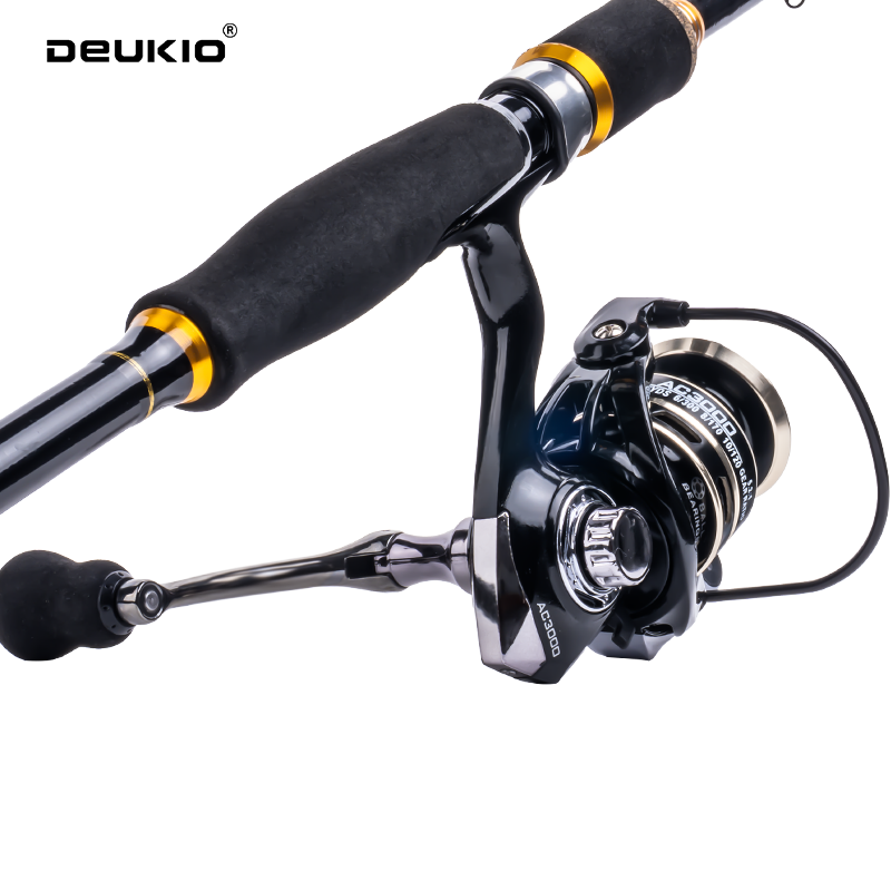DEUKIO 1,8/2,1m Carbon-Spinn-S – Fishing Rod Combo Bewertung und Preis